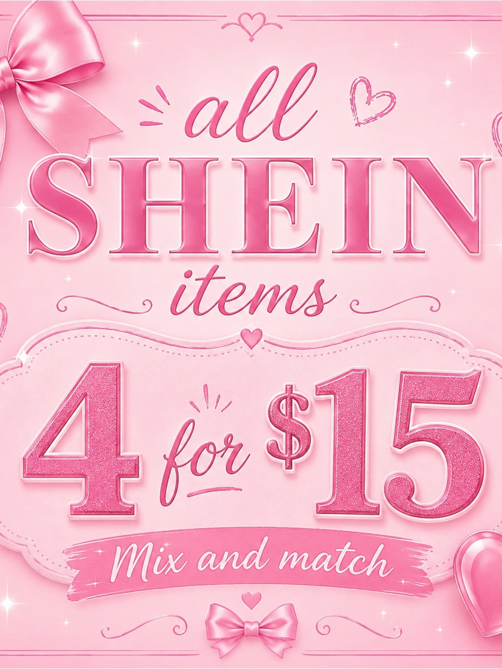 SHEIN 4/$15 Bundle